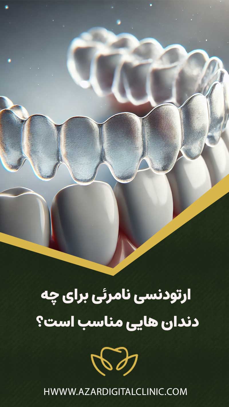 ارتودنسی نامرئی برای چه دندان هایی مناسب است؟