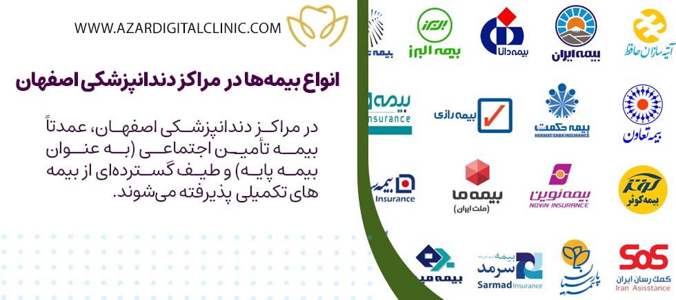 دندانپزشکی با بیمه در اصفهان (تکمیلی و پایه)